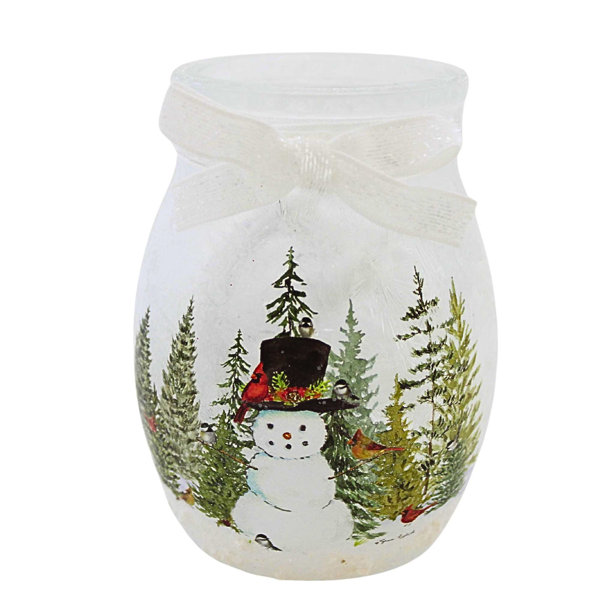 Stony Creek Forest Snowman Pre-Lit Small Jar - - SBKGifts.com