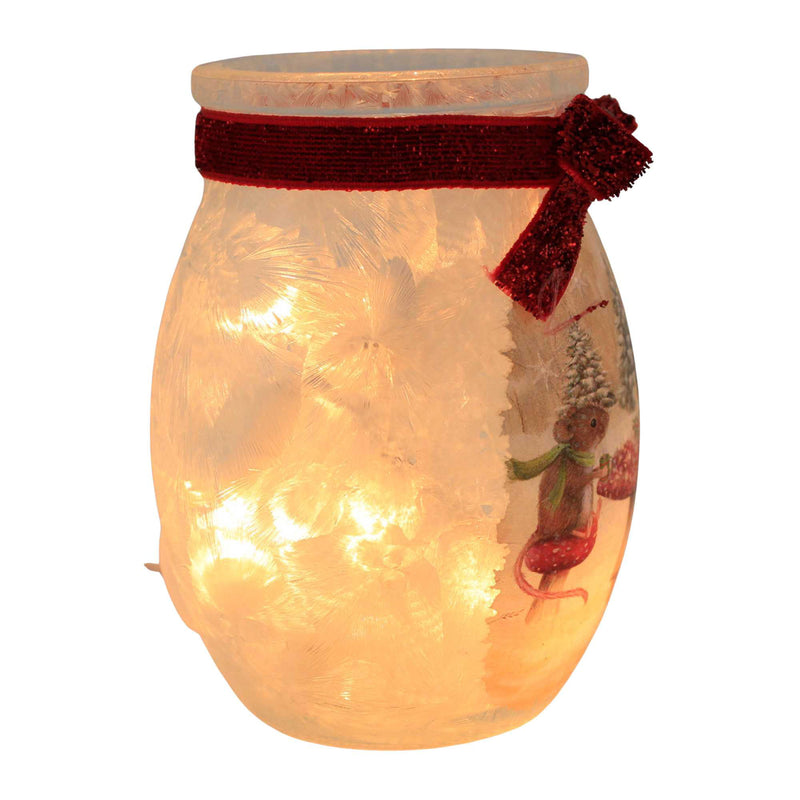 Stony Creek Merry Mice Small Pre-Lit Jar - - SBKGifts.com