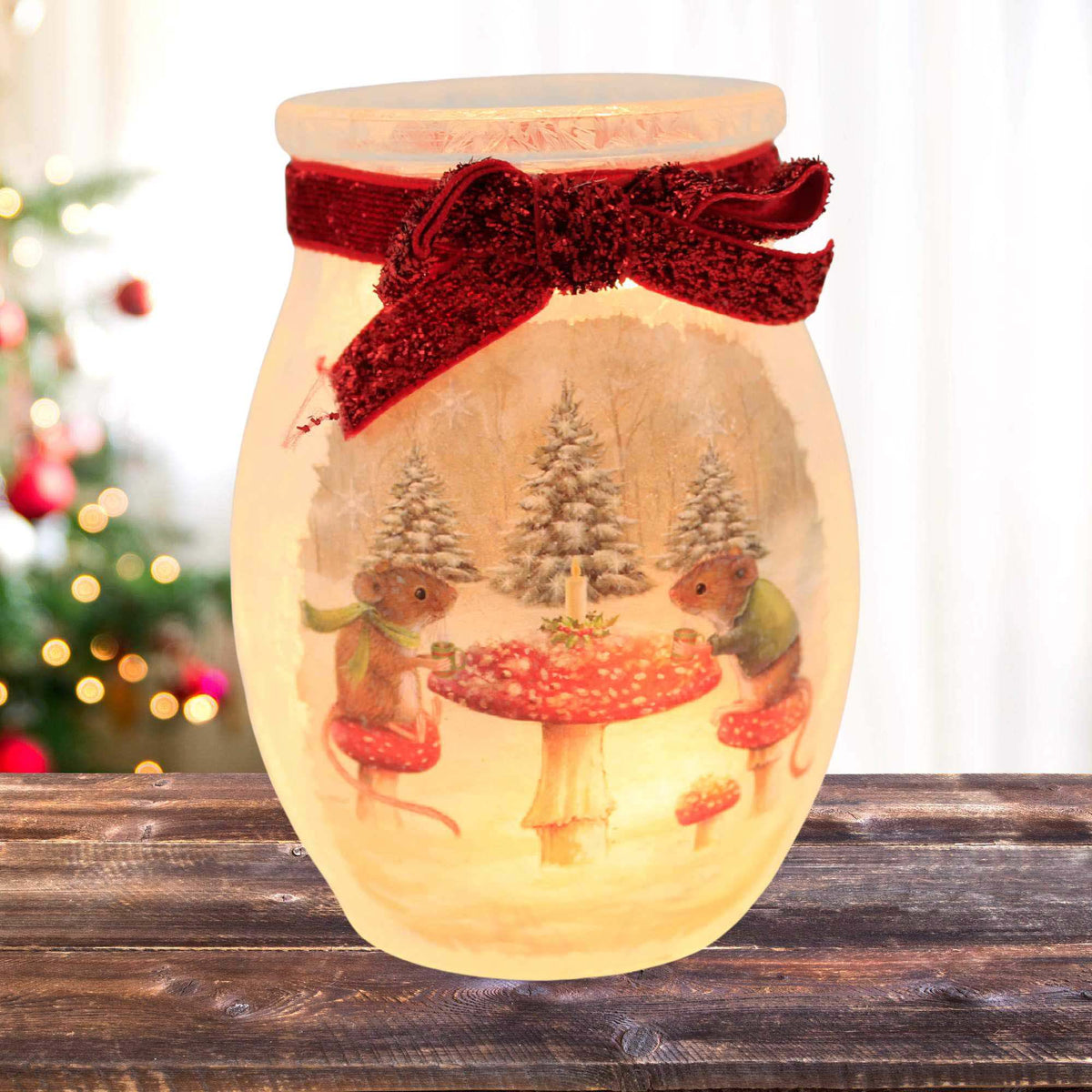 Stony Creek Merry Mice Small Pre-Lit Jar - - SBKGifts.com
