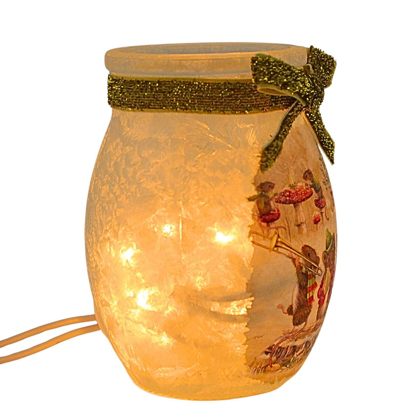 Stony Creek Merry Mice Small Pre-Lit Jar - - SBKGifts.com