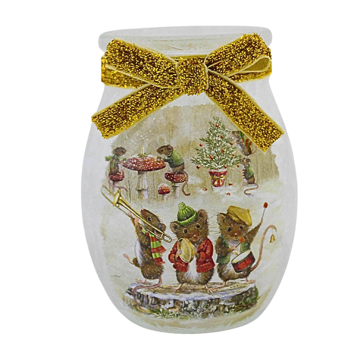 Stony Creek Merry Mice Small Pre-Lit Jar - - SBKGifts.com
