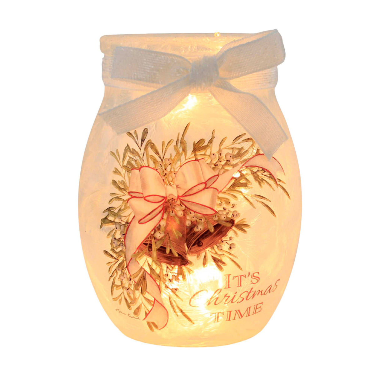 (65497) Holiday Bells Pre-Lit Small Jar