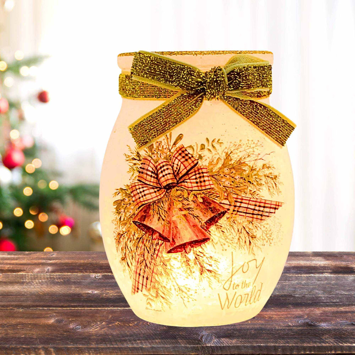 Stony Creek Holiday Bells Pre-Lit Small Jar - - SBKGifts.com