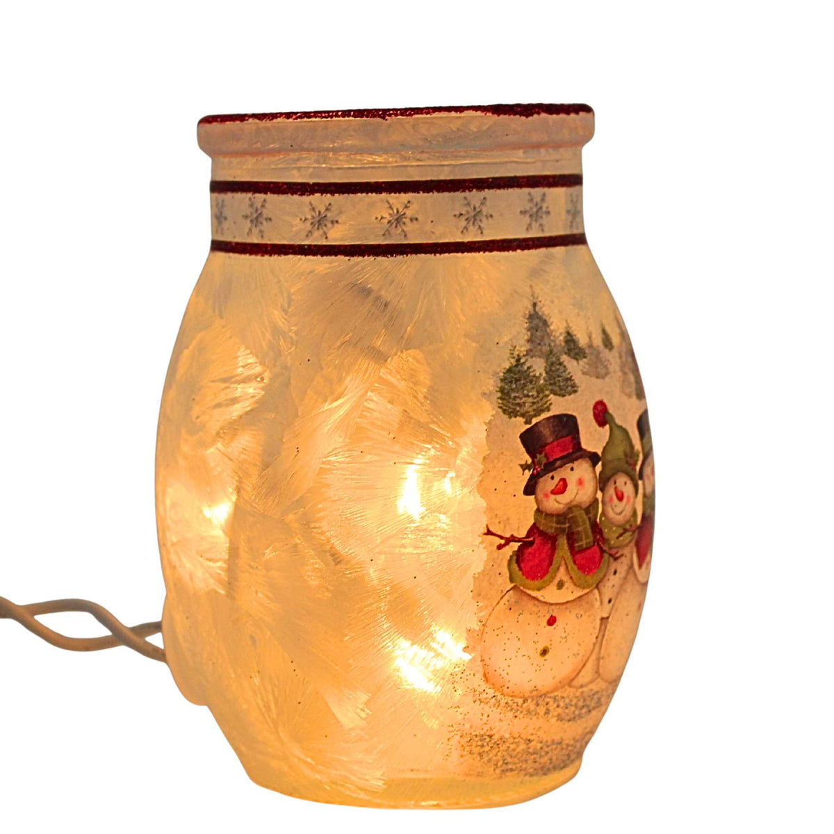Stony Creek Happy Snowman Small Pre-Lit Jar - - SBKGifts.com