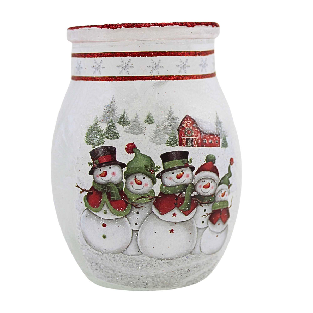 Stony Creek Happy Snowman Small Pre-Lit Jar - - SBKGifts.com
