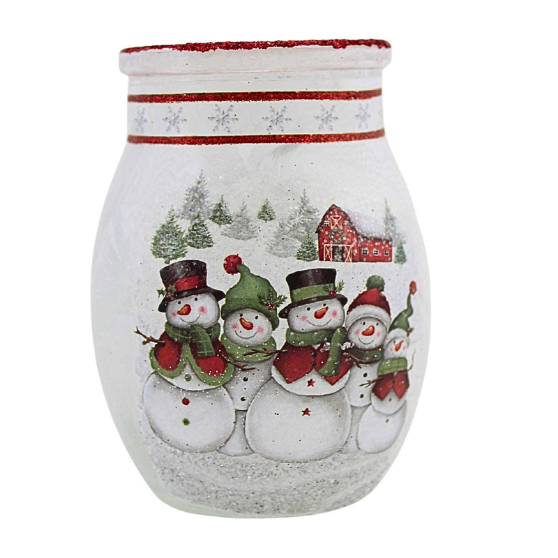 Stony Creek Happy Snowman Small Pre-Lit Jar - - SBKGifts.com