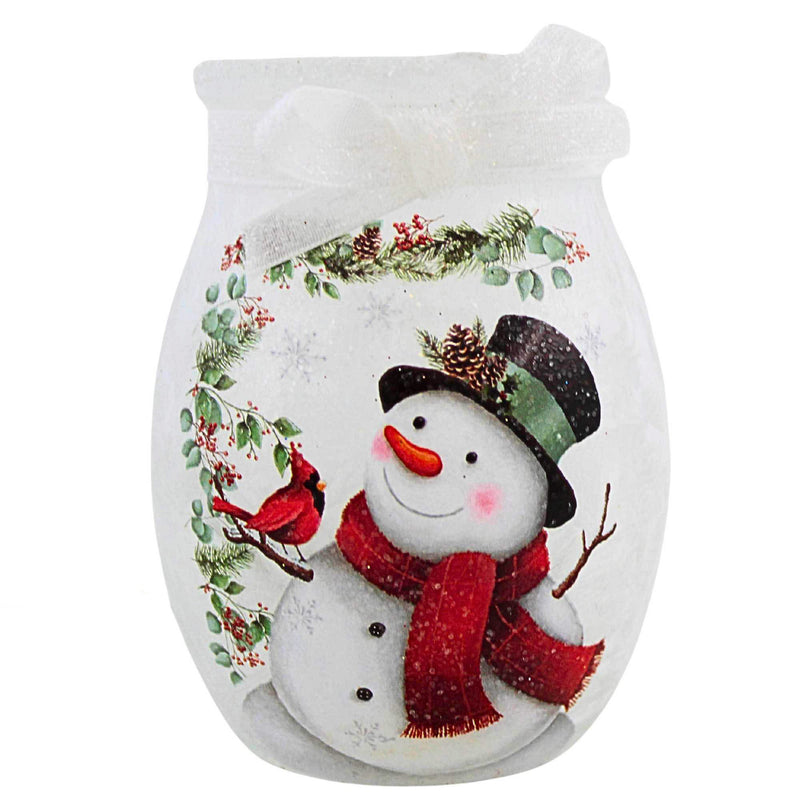 Stony Creek Happy Snowman Small Pre-Lit Jar - - SBKGifts.com