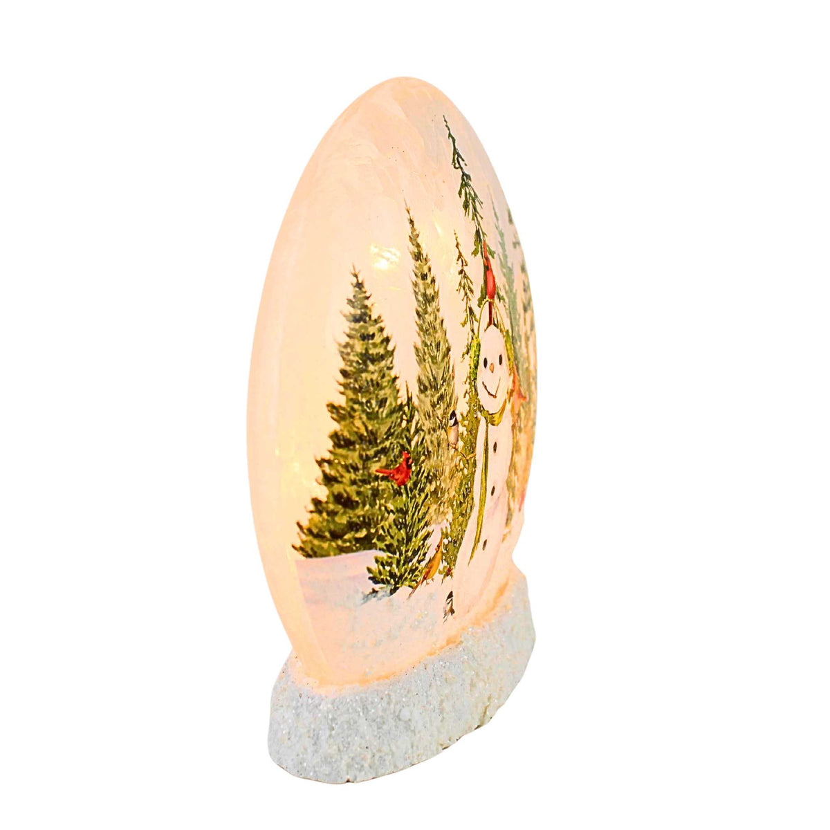 Stony Creek Forest Snowman Pre-Lit Round Orb - - SBKGifts.com