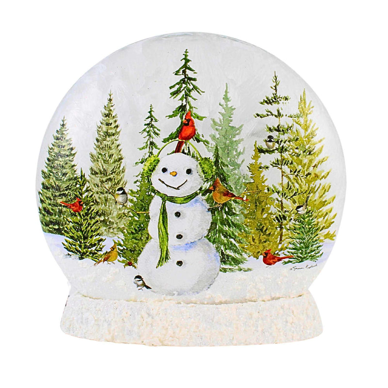 Stony Creek Forest Snowman Pre-Lit Round Orb - - SBKGifts.com