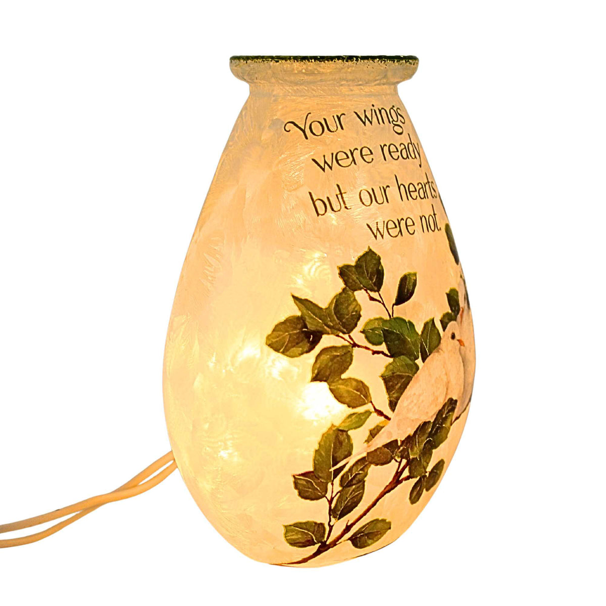 Stony Creek Dove Love Pre-Lit Glass Jar - - SBKGifts.com