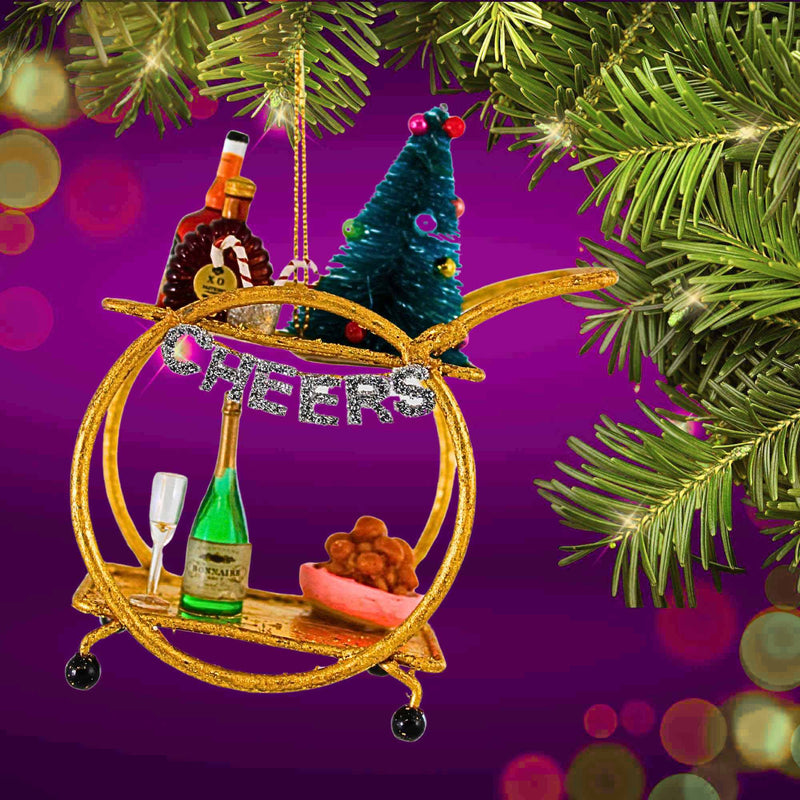Cody Foster Holiday Bar Cart - - SBKGifts.com