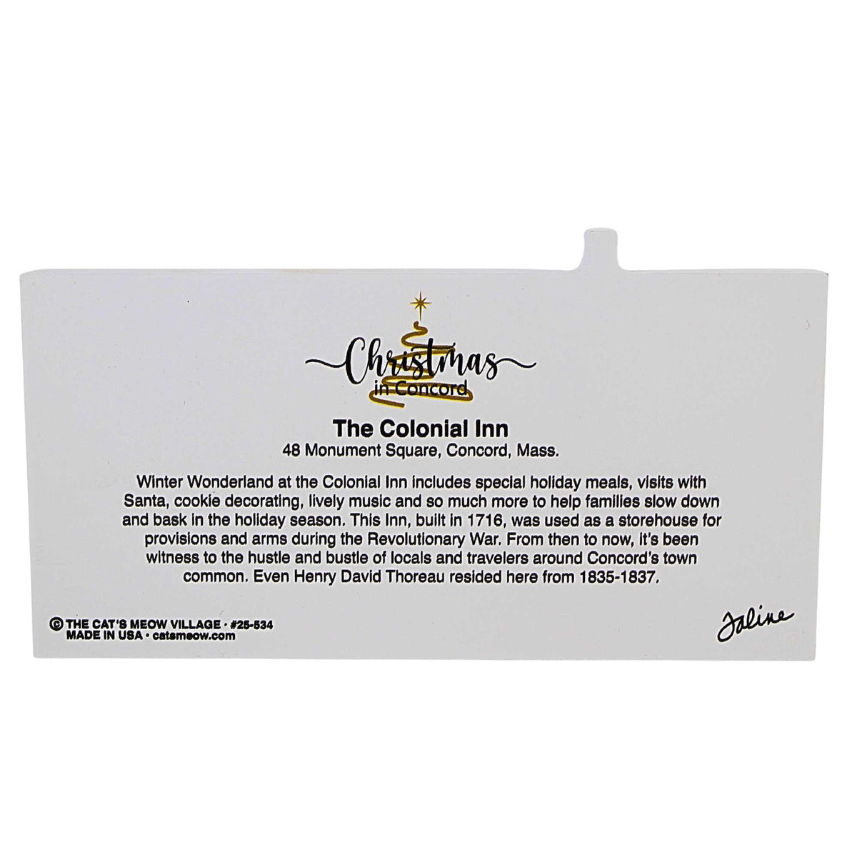 Cat's Meow Village The Colonial Inn - - SBKGifts.com