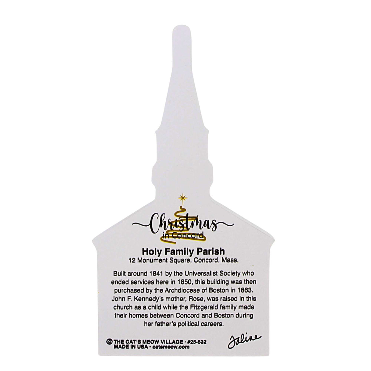 Cat's Meow Village Holy Family Parish - - SBKGifts.com