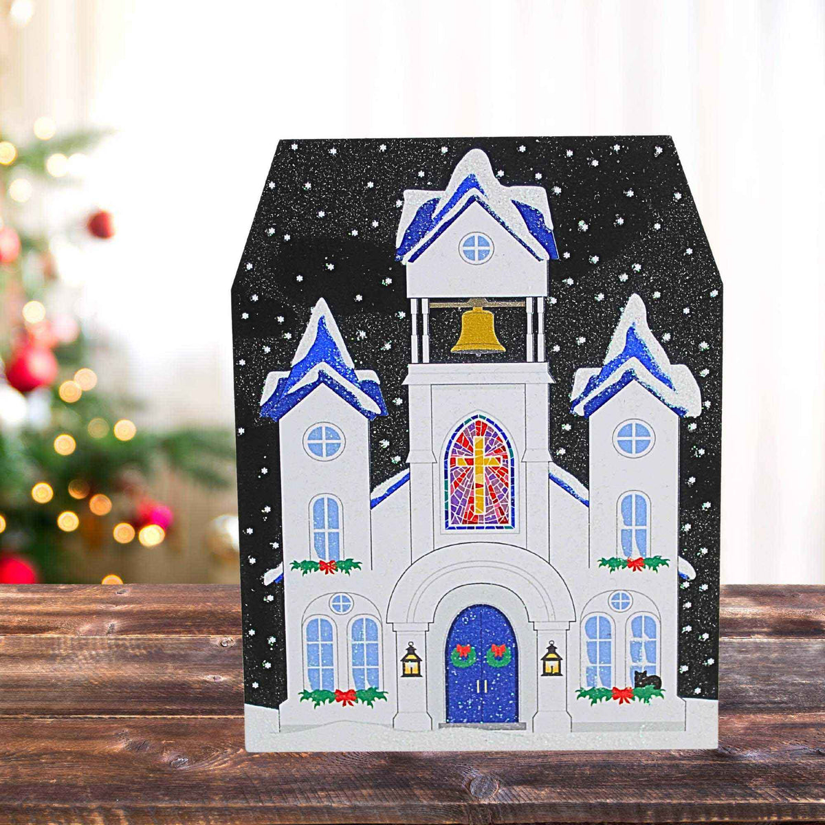 Cat's Meow Village True North  Church - - SBKGifts.com
