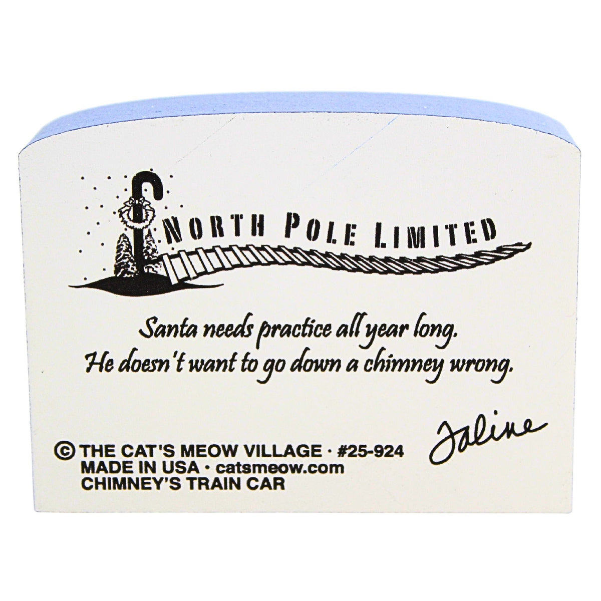 Cat's Meow Village North Pole Chimney Train Car - - SBKGifts.com