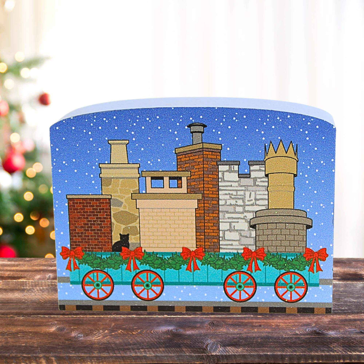 Cat's Meow Village North Pole Chimney Train Car - - SBKGifts.com