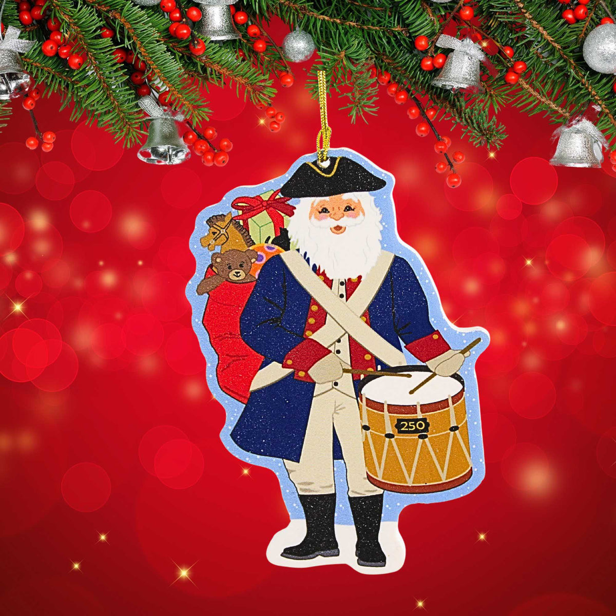 Cat's Meow Village America 250 Santa Ornamewnt - - SBKGifts.com