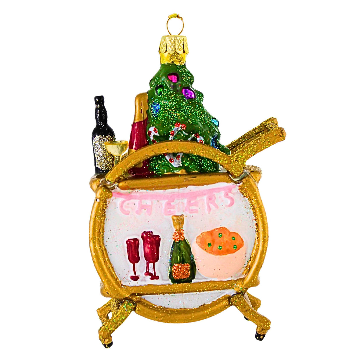Fub65591 Holiday Bar Cart FUBGL938 Fixer Upper Bin