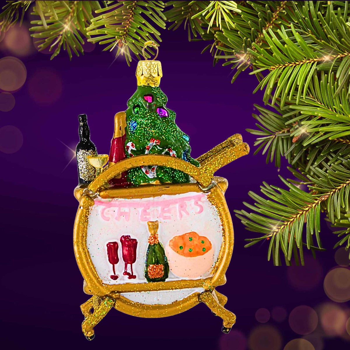 Cody Foster Holiday Bar Cart - - SBKGifts.com