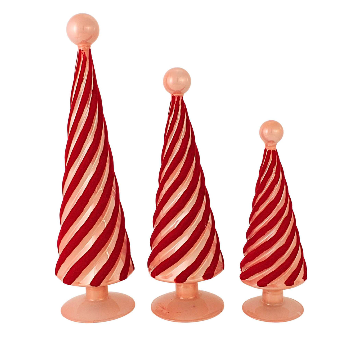Cody Foster Flocked Spiral Trees - - SBKGifts.com