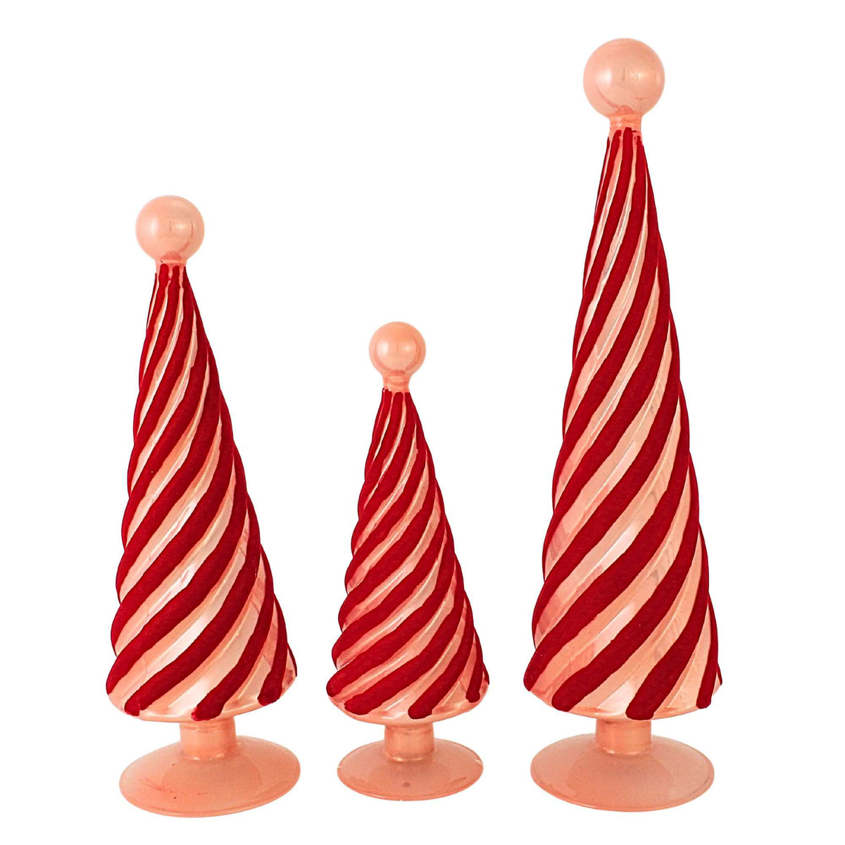 Cody Foster Flocked Spiral Trees - - SBKGifts.com