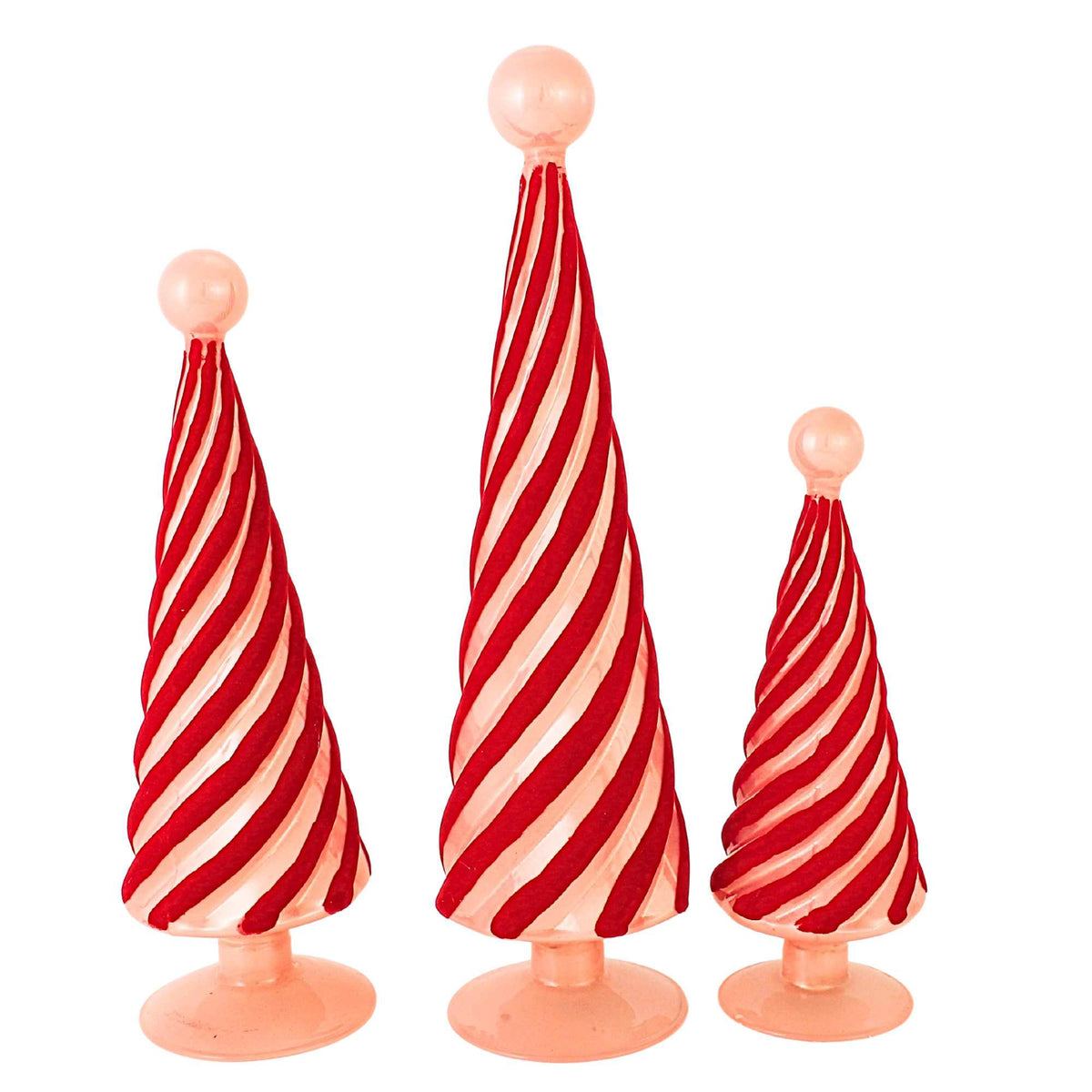 Cody Foster Flocked Spiral Trees - - SBKGifts.com