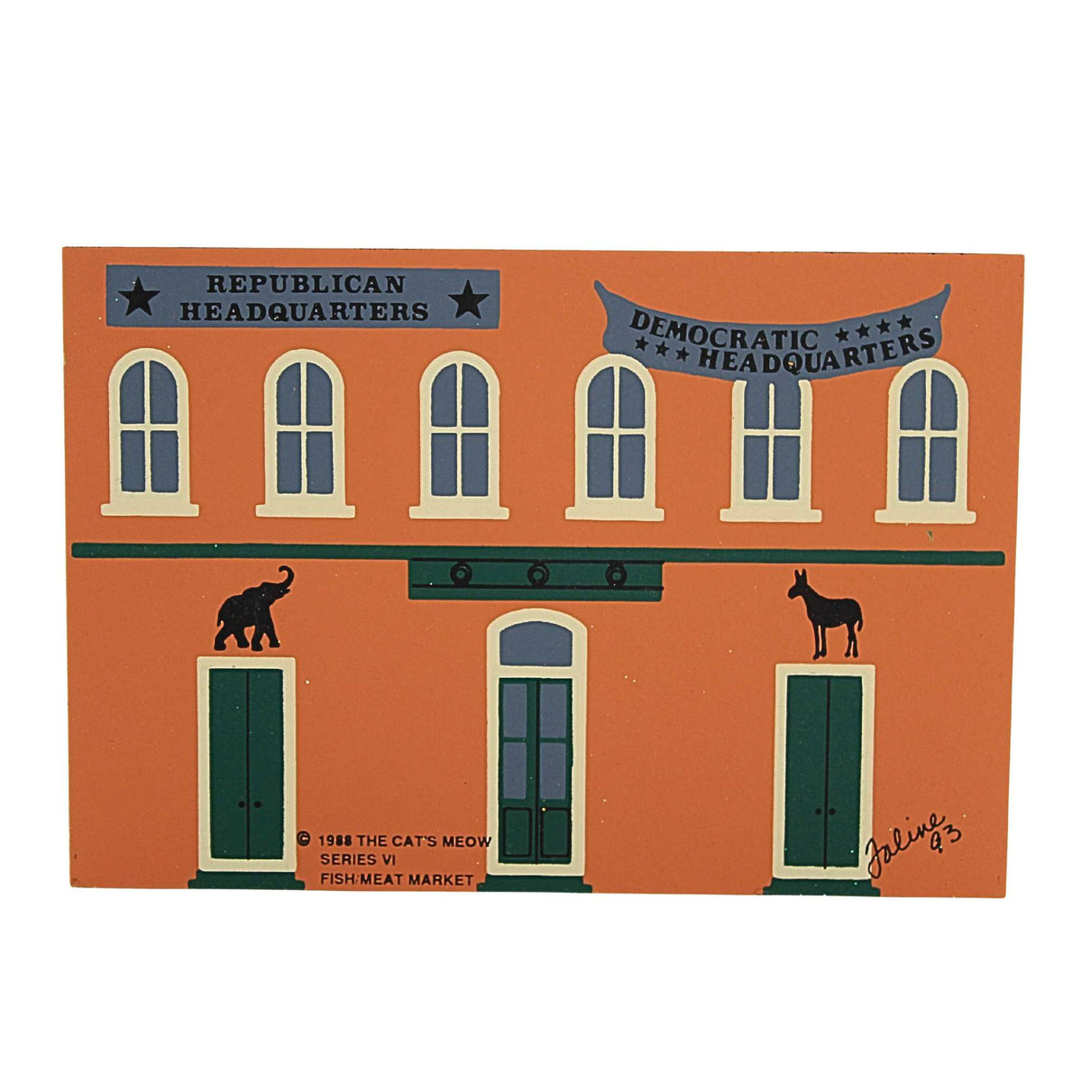 Cat's Meow Village Fish Meat Market - - SBKGifts.com