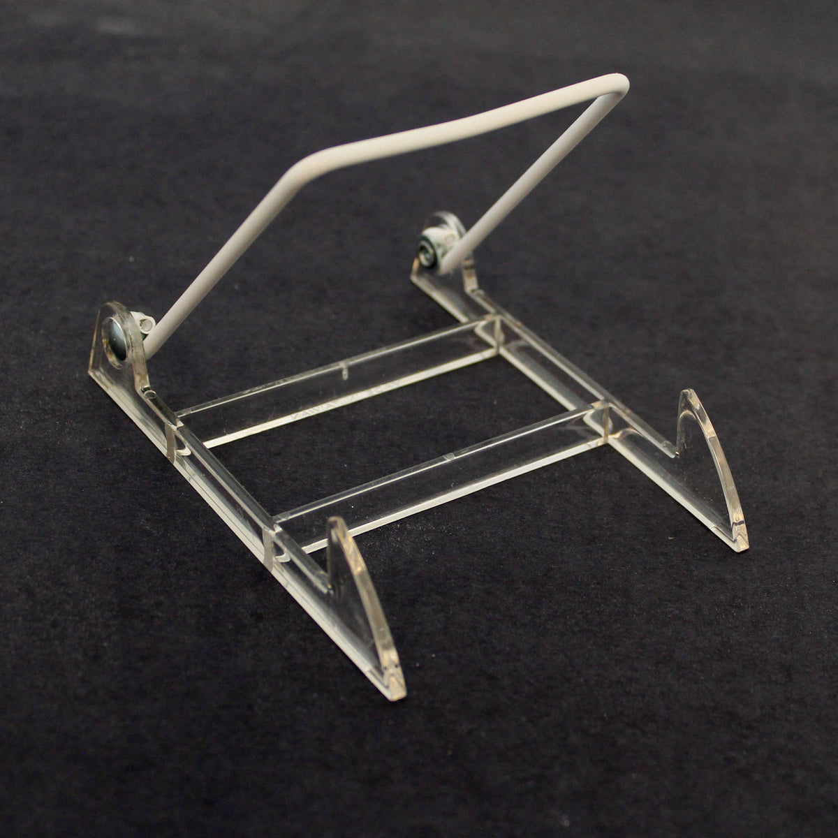 65606 Folding White/Clear Plastic Easel Stand BB891B
