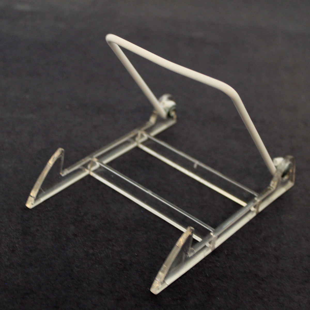 Bards Brand Folding White/Clear Plastic Easel Stand - - SBKGifts.com