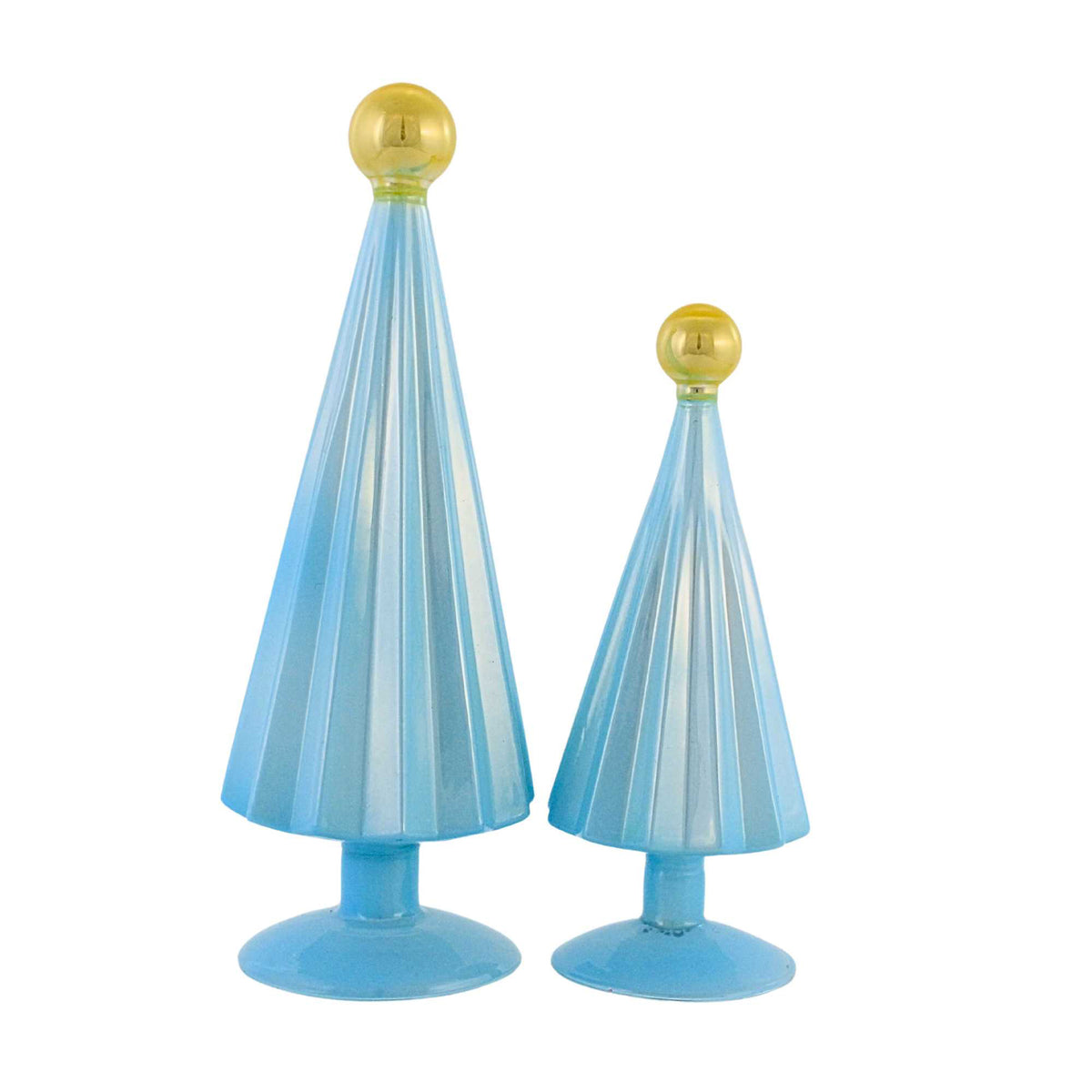 Cody Foster Pleated Trees Sky Blue/Gold - - SBKGifts.com