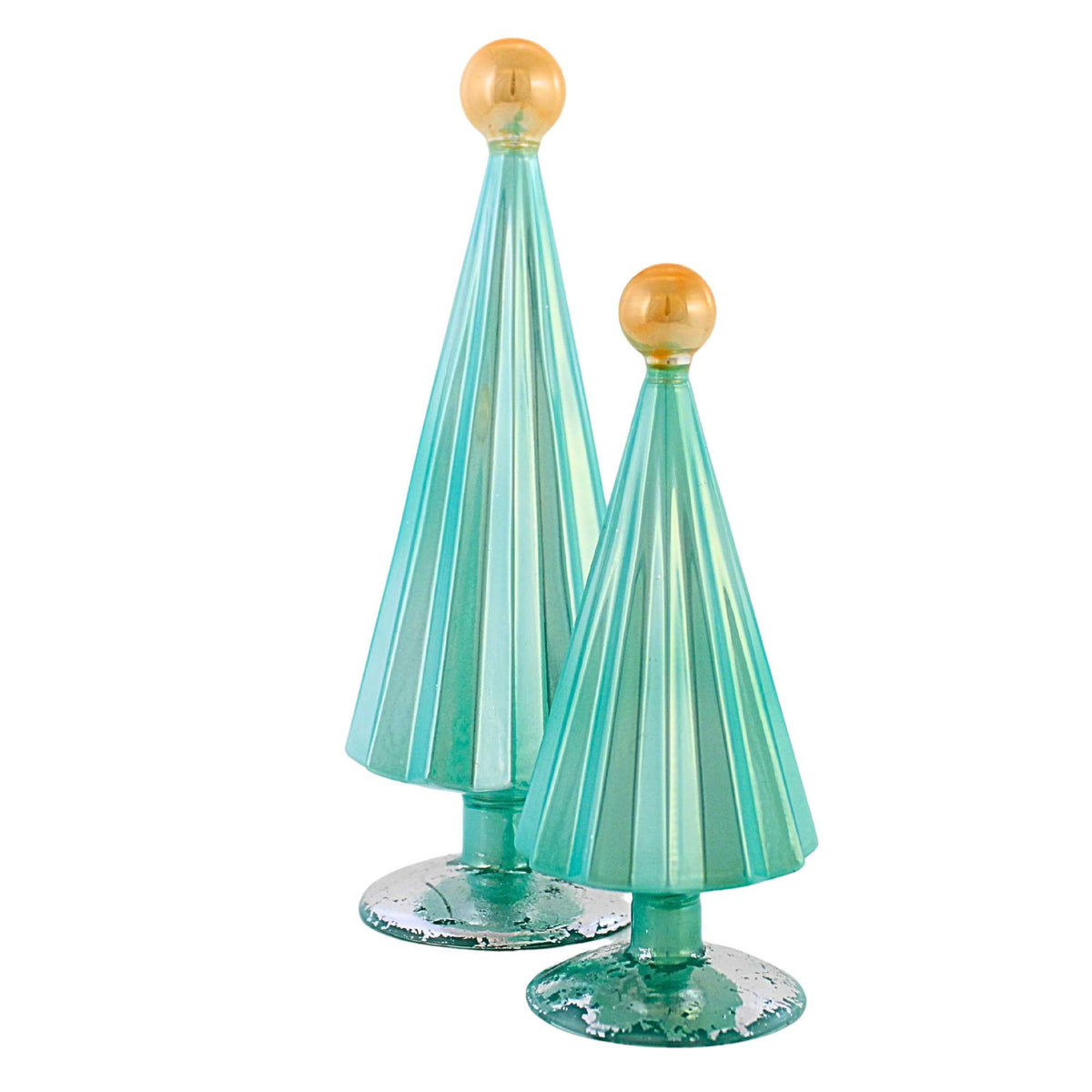 65629 Pleated Trees Mint/Orange CD1845SMO