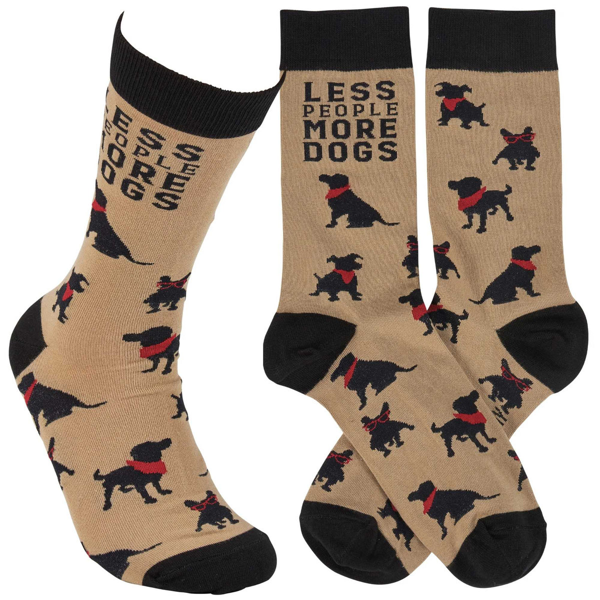65648 Less People More Dogs Socks 117751