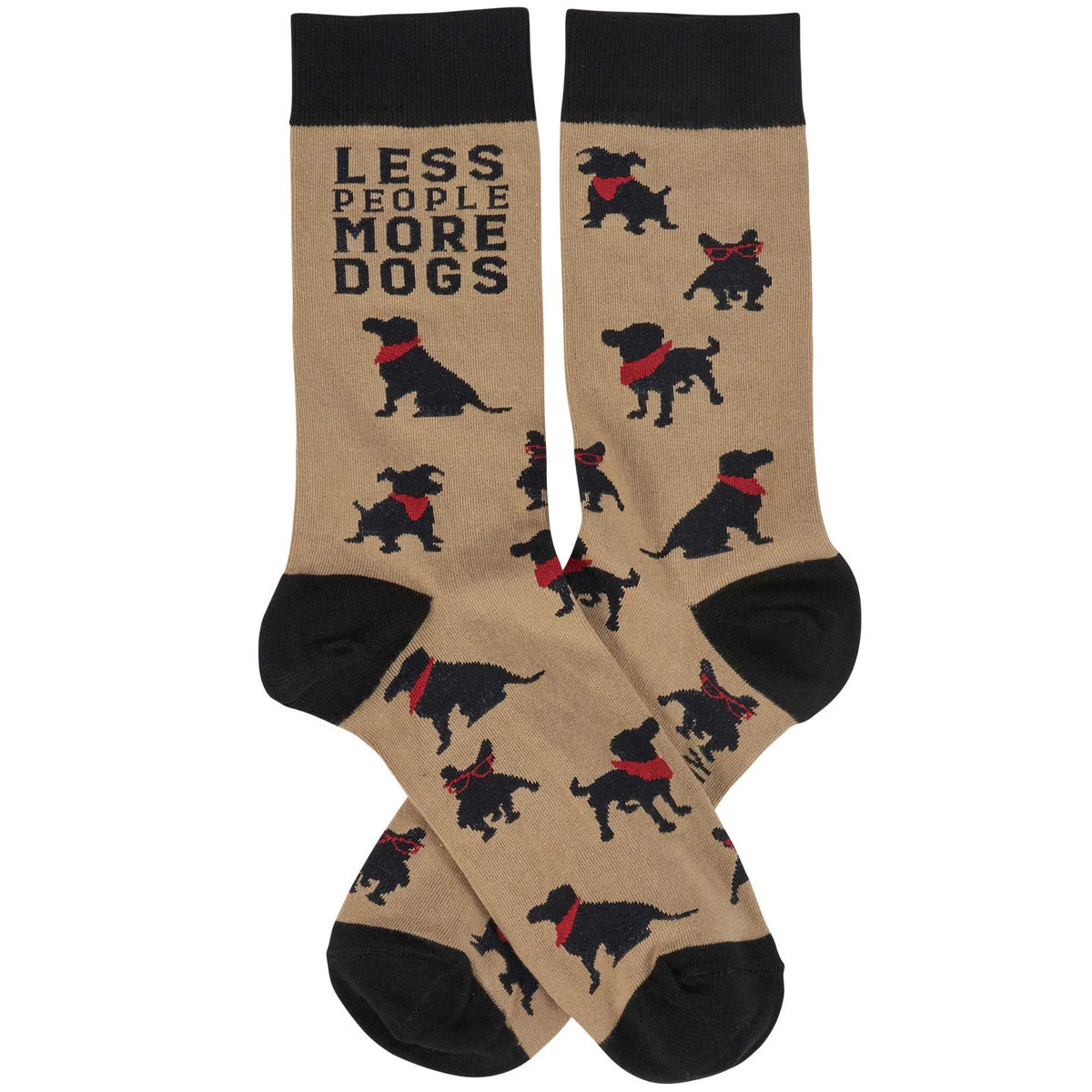 Primitives By Kathy Less People More Dogs Socks - - SBKGifts.com