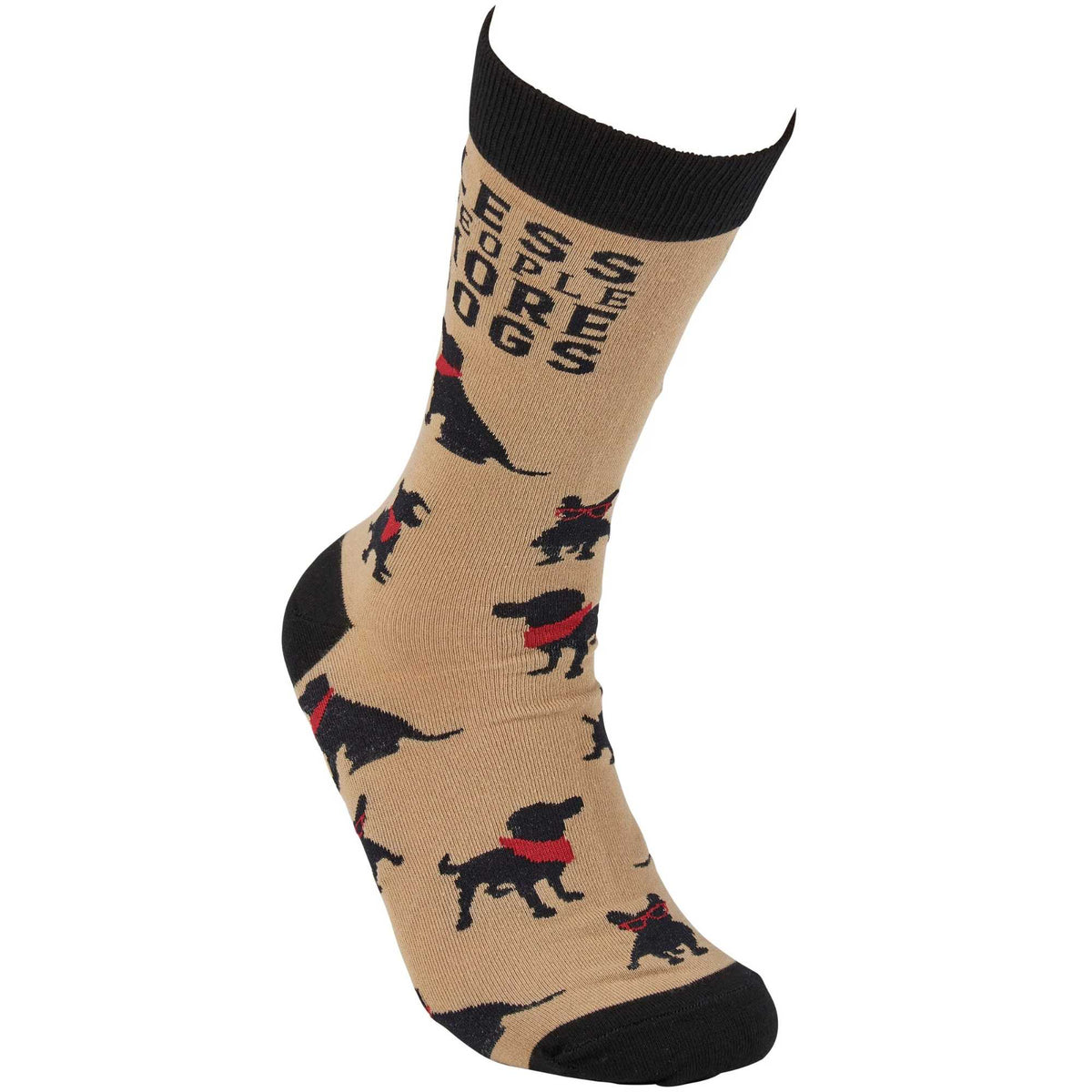 Primitives By Kathy Less People More Dogs Socks - - SBKGifts.com