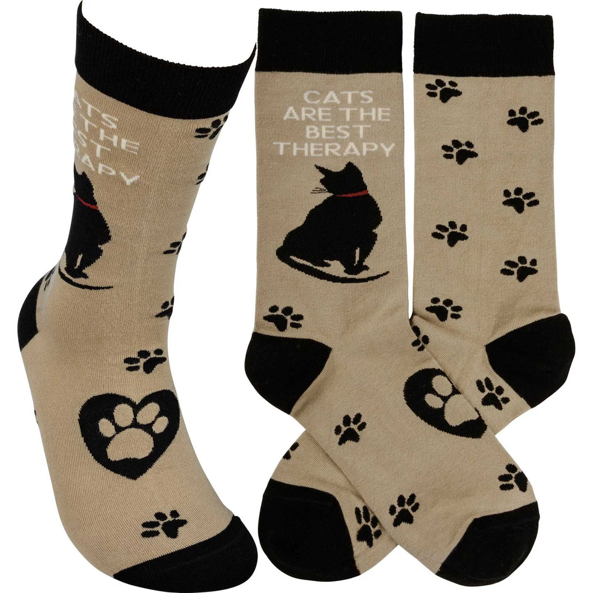 65650 Cats Are The Best Therapy Socks 110065