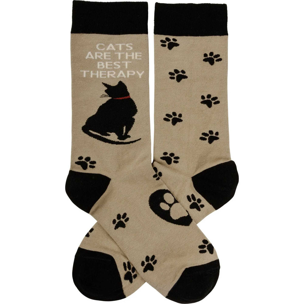 Primitives By Kathy Cats Are The Best Therapy Socks - - SBKGifts.com