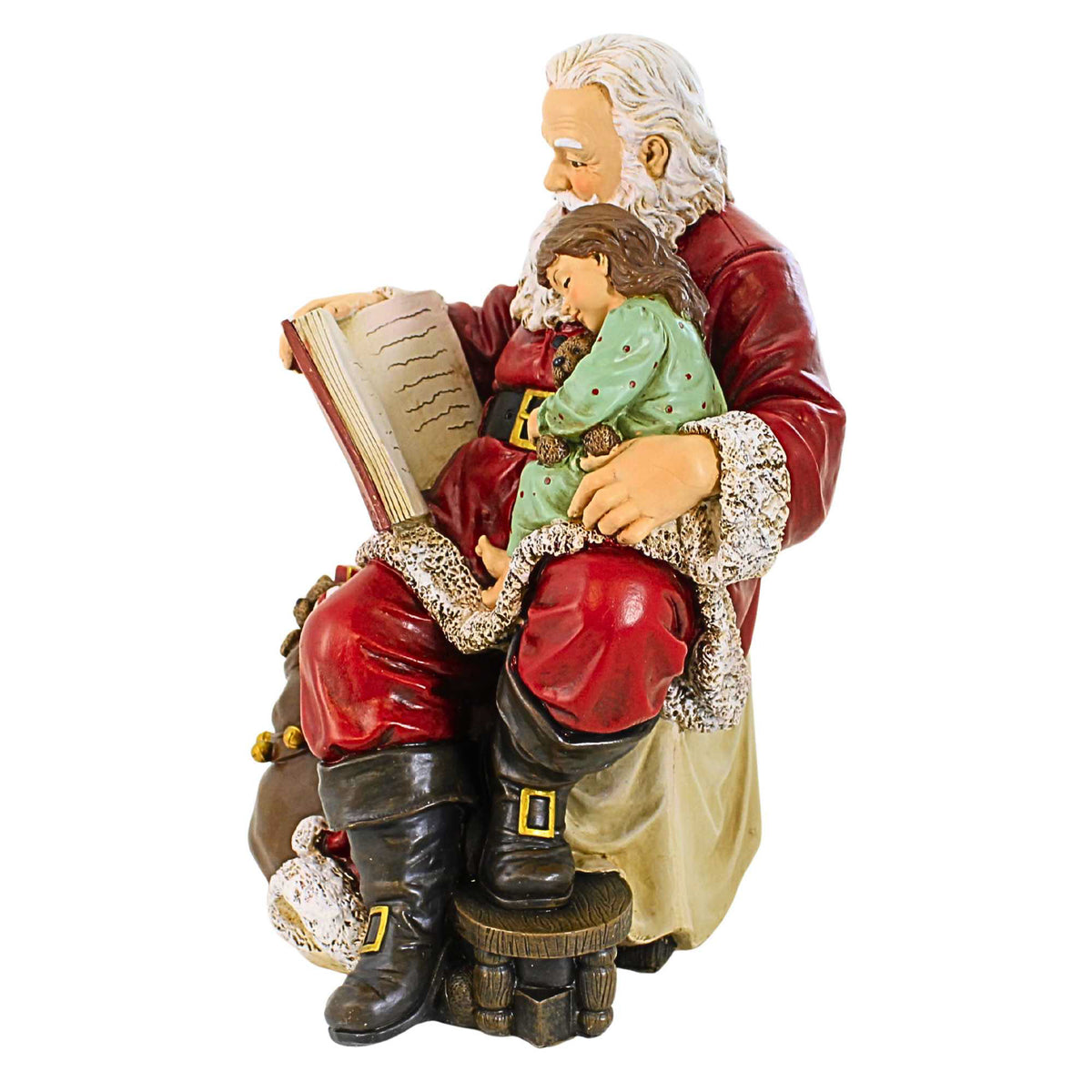 Joseph Studio Santa Reading To Child - - SBKGifts.com