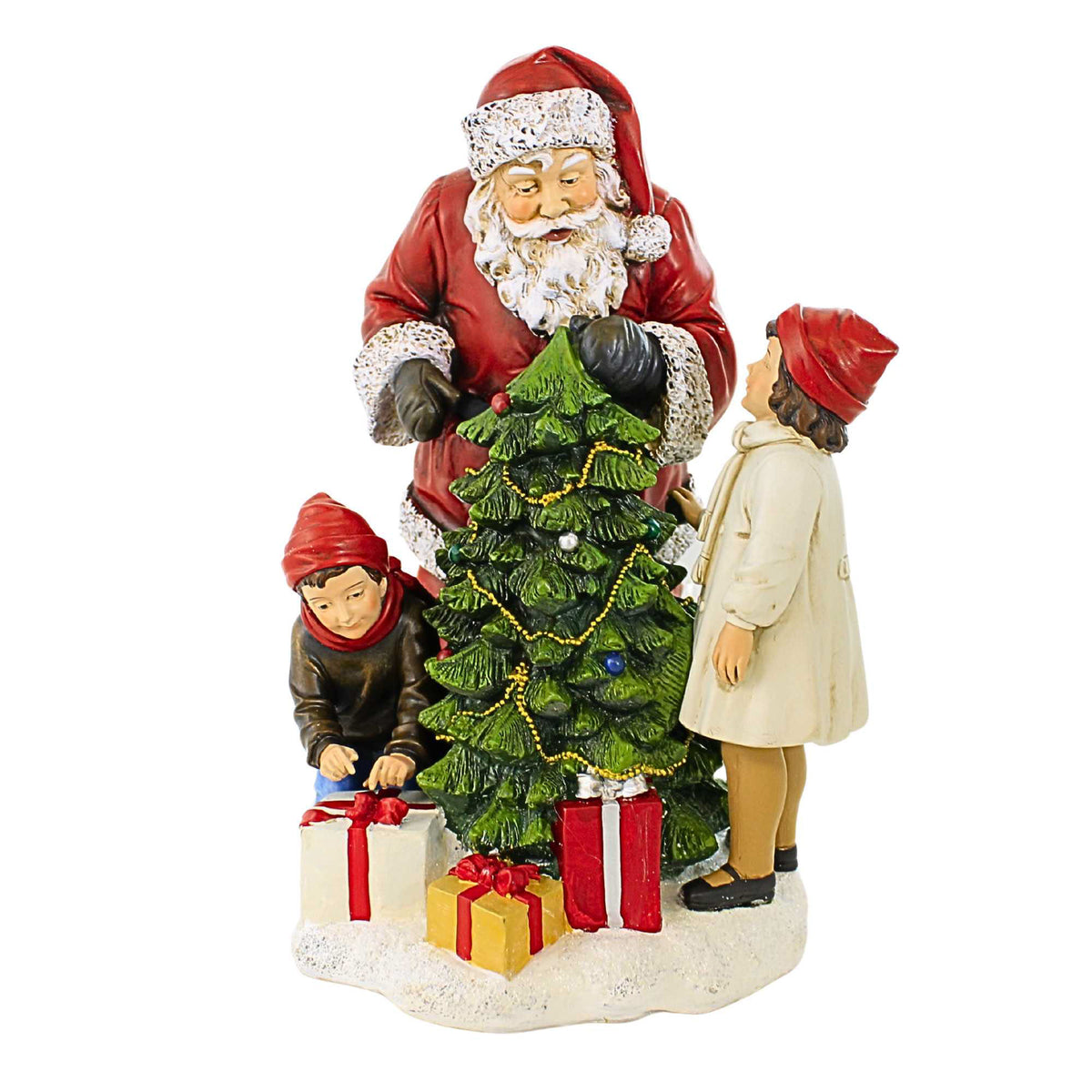 65654 Santa With Kids At Tree 633032
