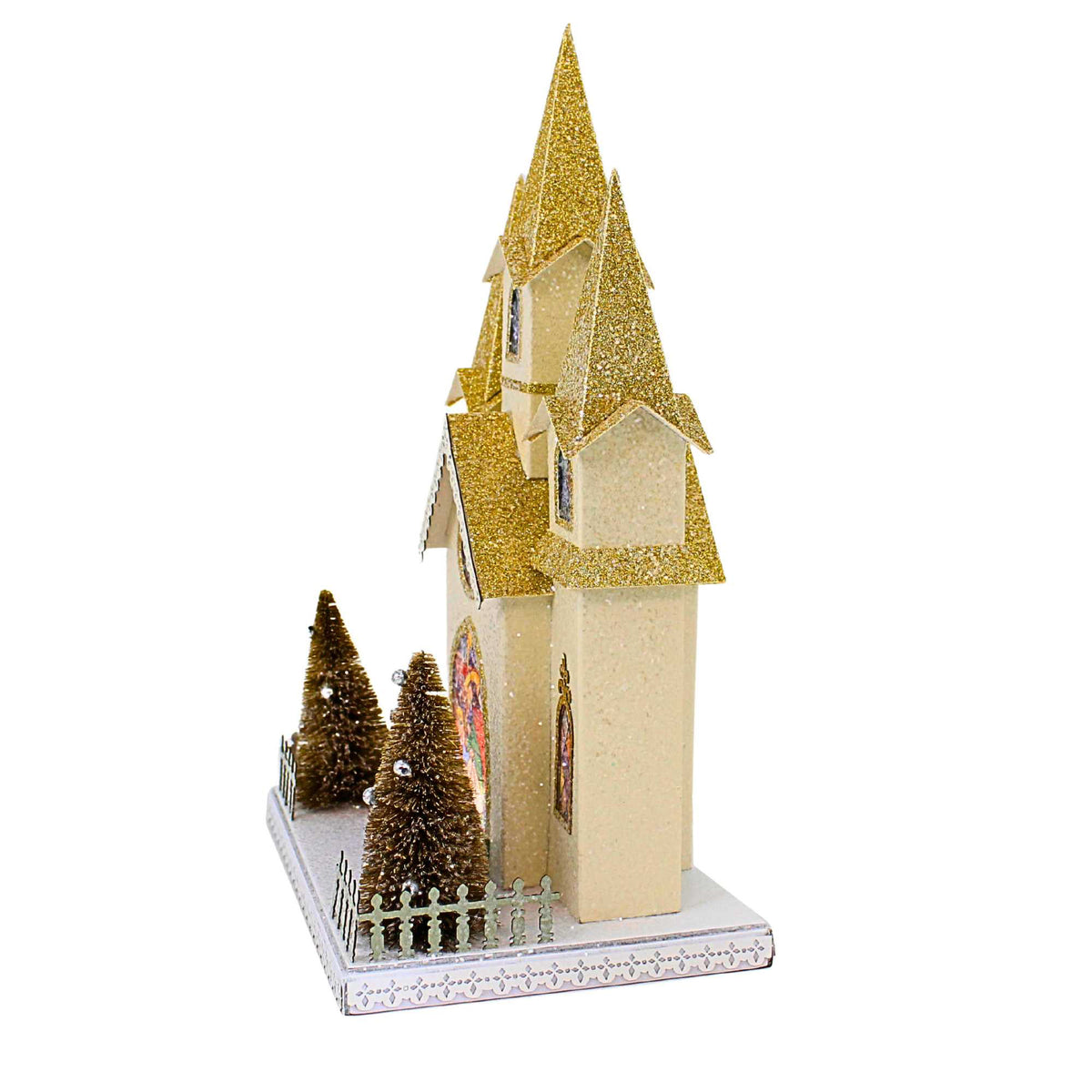 Roman Lighted Church Stained Glass Windows - - SBKGifts.com