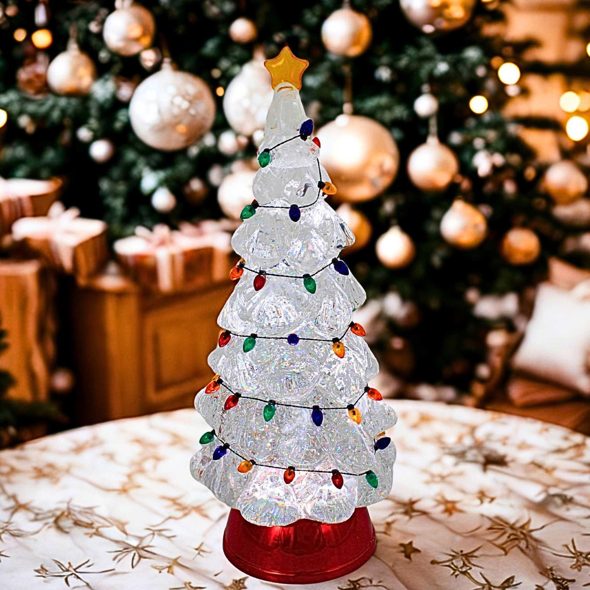 Roman Swirl Tree With String Lights - - SBKGifts.com