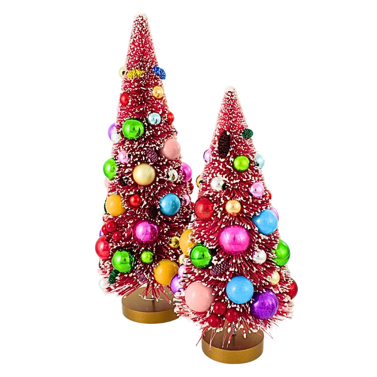 65673 Decorated Tree Pink Set/2 CD3019P
