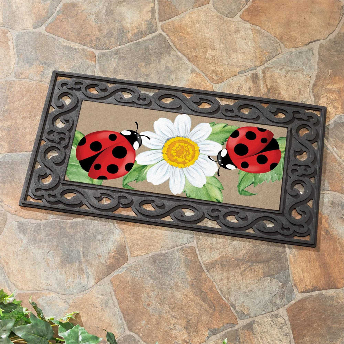 Evergreen Welcoming Ladybugs Sassafras Switch Mat - - SBKGifts.com