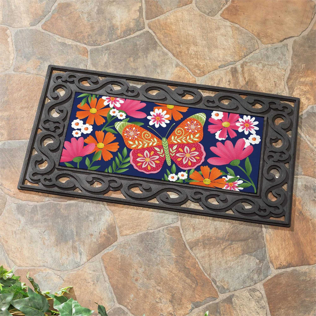 Evergreen Bloom & Burst Butterfly Sassafras Switch Mat - - SBKGifts.com