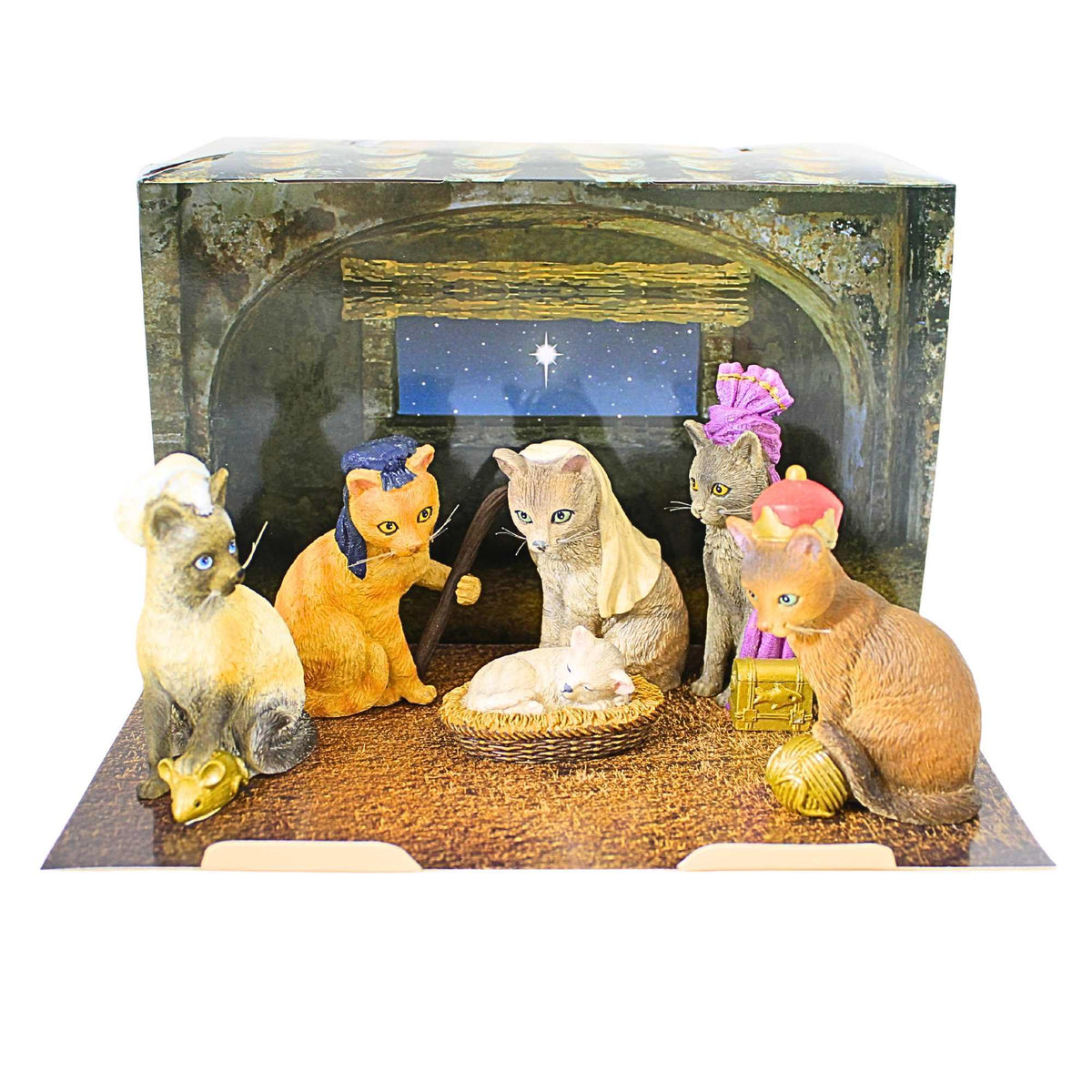 Roman Cat Pageant Crèche Set - - SBKGifts.com