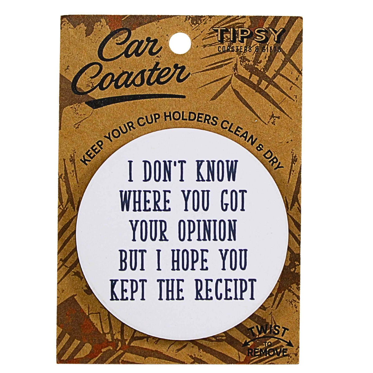 65709 Opinion Car Coaster CC1847H