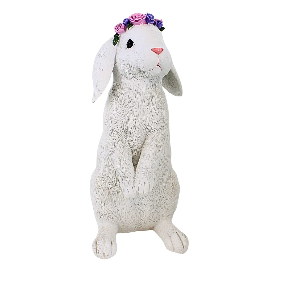 65710 Standing Bunny With Flower Crown 18048