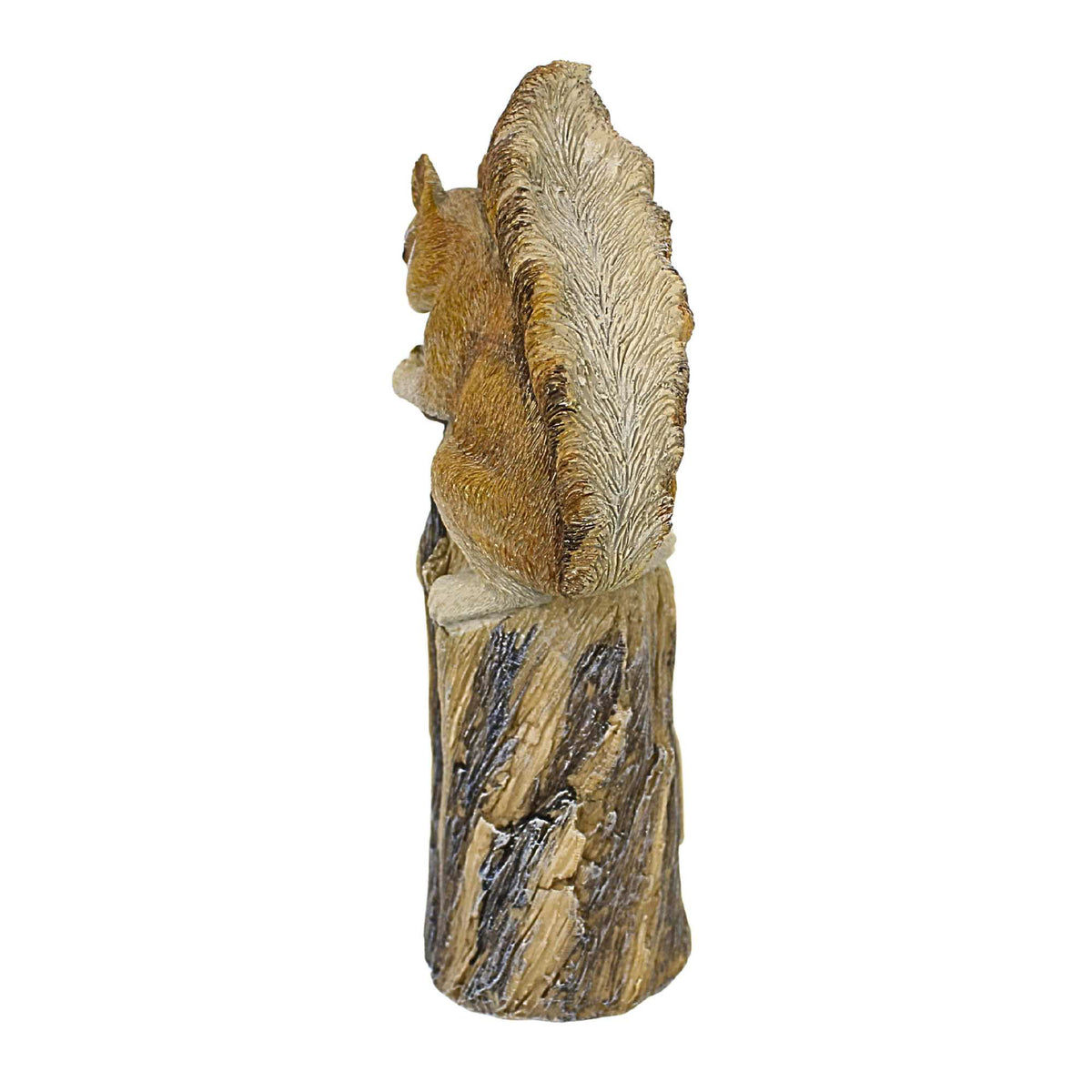 Roman Squirrel & Bird On Tree Stump Garden Statue - - SBKGifts.com