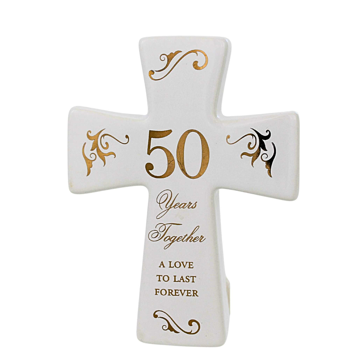 65714 50Th Anniversary Tabletop Cross Keepsake 11899