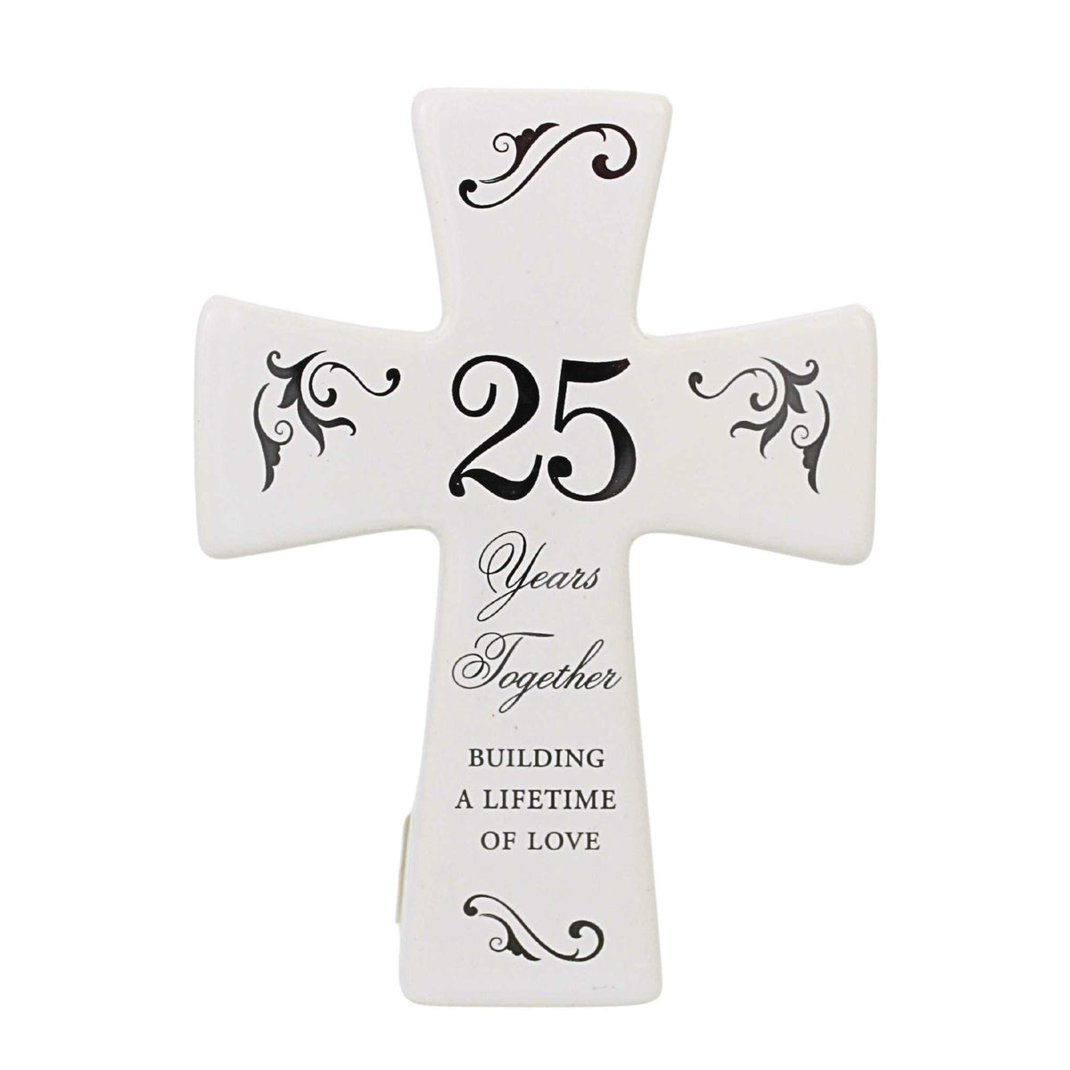 65715 25Th Anniversary Tabletop Cross Keepsake 11898