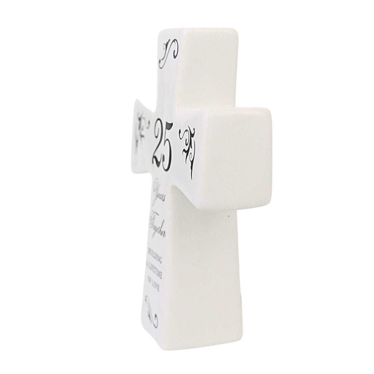 Roman 25Th Anniversary Tabletop Cross Keepsake - - SBKGifts.com